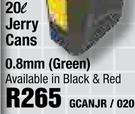 Jerry Cans 0.8mm Green GCANJR/020-20L