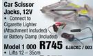Car Scissor Jacks 12V 1000 Lifts 12-35Cm GJACKC/003