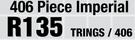 Universal 406 Piece Imperial O Ring Kits TRINGS/406