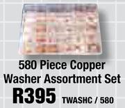 580 Piece Copper Washer Assortment Set TWASHC/580
