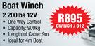 Boat Winch 2200lbs 12V-GWINCH/012
