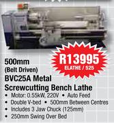 Macafric Metal Screwcutting Bench Lathe 500mm BVC25A(Belt Driven) ELATHE/525