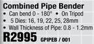 Combined Pipe Bender GPIPED/001
