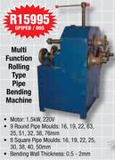 Multi Function Rolling Type Pipe Bending Machine GPIPED/005
