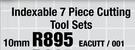 Indexable 7-Piece 10mm Cutting Tool Set EACUTT / 001