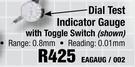 Dial Test Indicator Gauge With Toggle Switch EAGAUG / 002