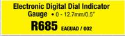 Electronic Digital Dial Indicator Gauge 0 - 12.7mm / 0.5" EAGUAD / 002