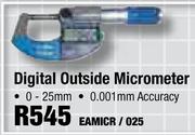 Digital Outside Micrometer EAMICR / 025