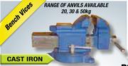 6" 150mm Heavy Duty Swivel Base With Anvil 32kg  EVICES / 602
