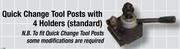Quick Change Tool Posts With 4 Holders (Standard)-12mm