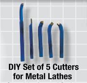 DIY Set Of 5 Cutters For Metal Lathes EACUTB / 005