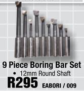 9 Piece Boring Bar Set EABORI / 009