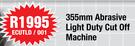 355mm Abrasive Light Duty Cut Off Machine ECUTLD/001