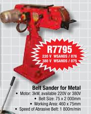 Special Belt Sander For Metal m.guzzle .za