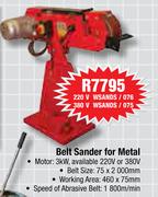 Belt Sander For Metal