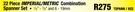 Mac-Afric 22 Piece Imperial / Metric Combination Spanner Set TSPANN / 922