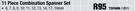 Mac-Afric 11 Piece Combination Spanner Set TSPANN / 011