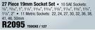 27 Piece 19mm Socket Set TSOCKE / 127