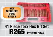 41 Piece Torx Hex Bit Set TTORXB / 042