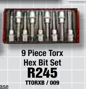 9 Piece Torx Hex Bit Set TTORXB / 009