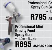 Professional Mini Gravity Feed Spray Gun 1.0mm Nozzle ASPRAG/300