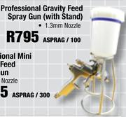 Professional Gravity Feed Spray Gun(With Stand) 1.3mm Nozzle ASPRAG/100