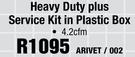 Heavy Duty Riveter Plus Service Kit In Plastic Box 4.2cfm ARIVET/002