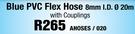 Blue PVC Flex Hoses 8mm I.D. 20m AHOSES/020