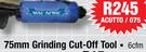 75mm Grinding Cut-Off Tool 6cfm ACUTTO/075