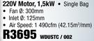 220V Motor Dust Collectors 1.5Kw WDUSTC/002