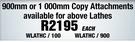 900mm Or 1000mm Copy Attachments WLATHC/100 WLATHC/900-Each