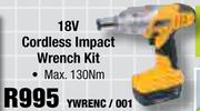 Cordless Impact 18V Wrench Kit YWRENC/001