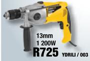 Impact Drills 13mm 1200W XQ Professional Magnesium YDRILI/003