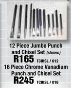 16 Piece Chrome Vanadium Punch And Chisel Set(TCHISL/016)