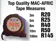 Top Quality MAC-AFRIC Tape Measures-10m