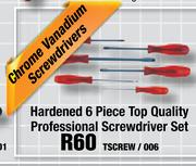 Hardened 6 Piece Top Quality Professional Screwdriver Set(Tscrew/006)