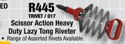 Scissor Action Heay Duty Lazy Tong Riveter(TRIVET/017)