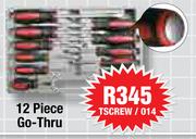 12 Piece Go-Thru Screwdrivers Sets(TSCREW/014)