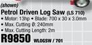 Petrol Driven Log Saw(LS 710)-WLOGSW/701