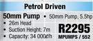 MAC-AFRIC Petrol Driven 50mm Pump-MPUMPS/552