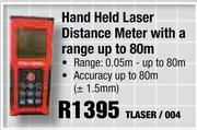 Hand Held Laser Distance Meter With A Range Up To 80m TLASER / 004