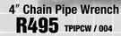 4" Chain Pipe Wrench TRIPCW/004