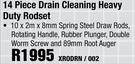 14 Piece Drain Cleaning Heavy Duty Rodset XRODRN/002