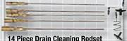 14 Piece Drain Cleaning Heavy Duty Rodset XRODRN/002