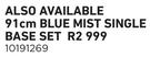 Restonic 91cm Blue Mist Single Base Set