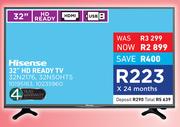 Hisense 32" HD Ready TV 32N2176, 32N50HTS