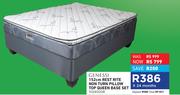 Genessi 152cm Rest Rite Non Turn Pillow Top Queen Base Set
