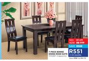 7 Piece Bonnie Dining Room Suite In Cappucino