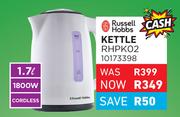 Russell Hobbs 1.7Ltr 1800W Cordless Kettle RHPK02