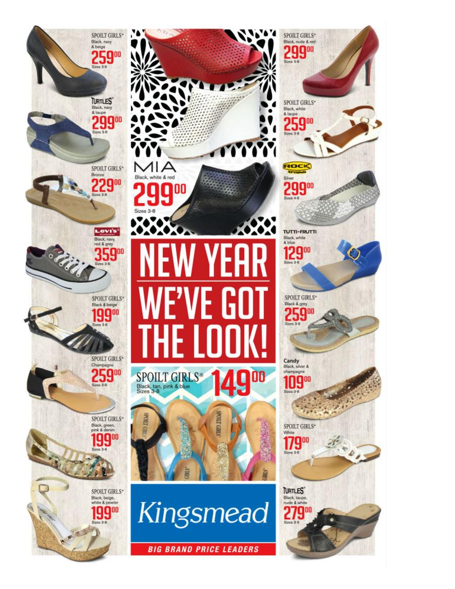 Kingsmead Shoes ( 09 Jan - 31 Jan 2015 